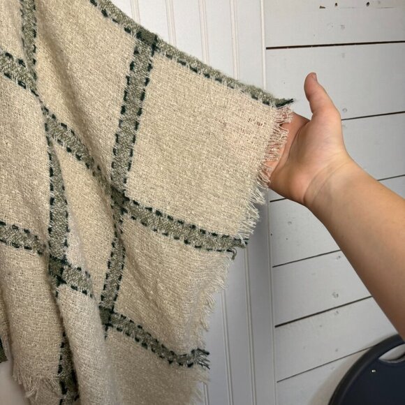 World Market NWT Ivory Turtleneck Sweater Poncho M21 - Picture 3 of 6